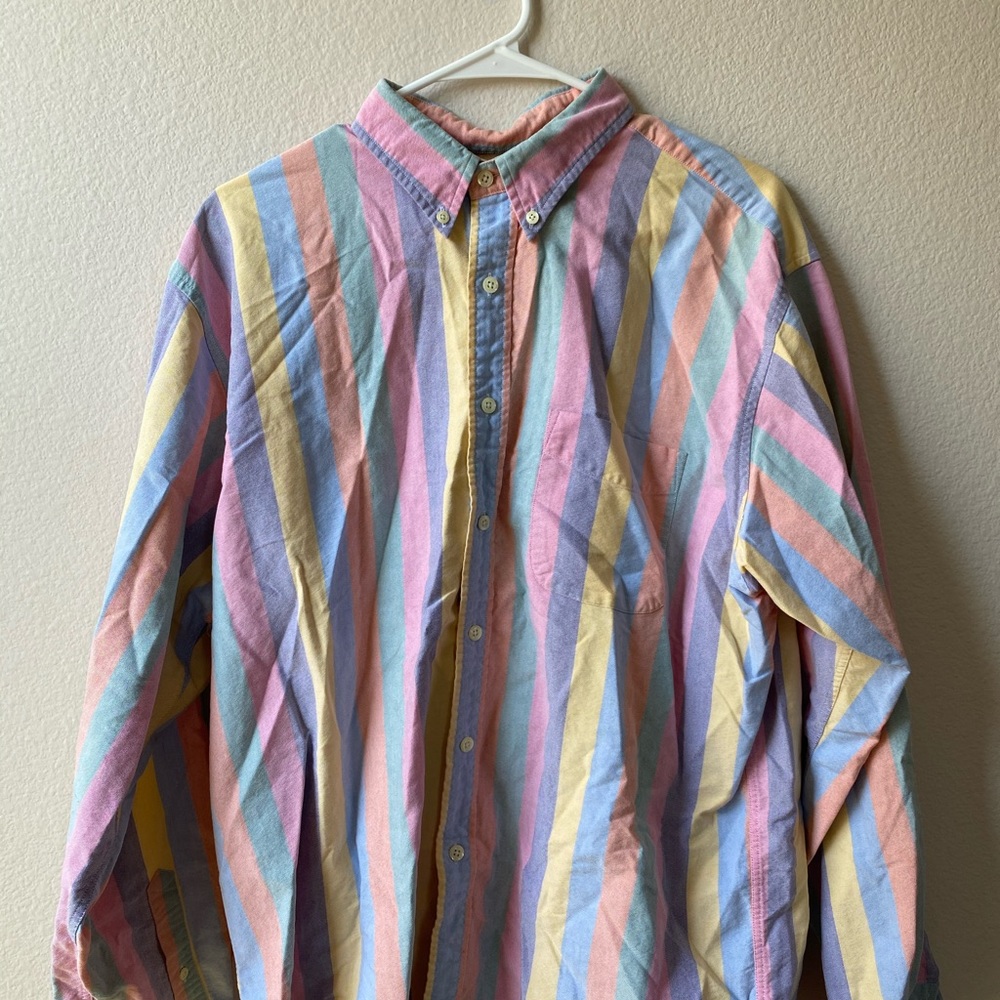 Vintage J-Crew Colorful Striped Shirt